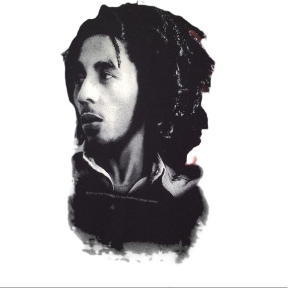 Bob Marley Graphic Portrait Tee 2006 Zion Root Wear - Picture 3 of 9